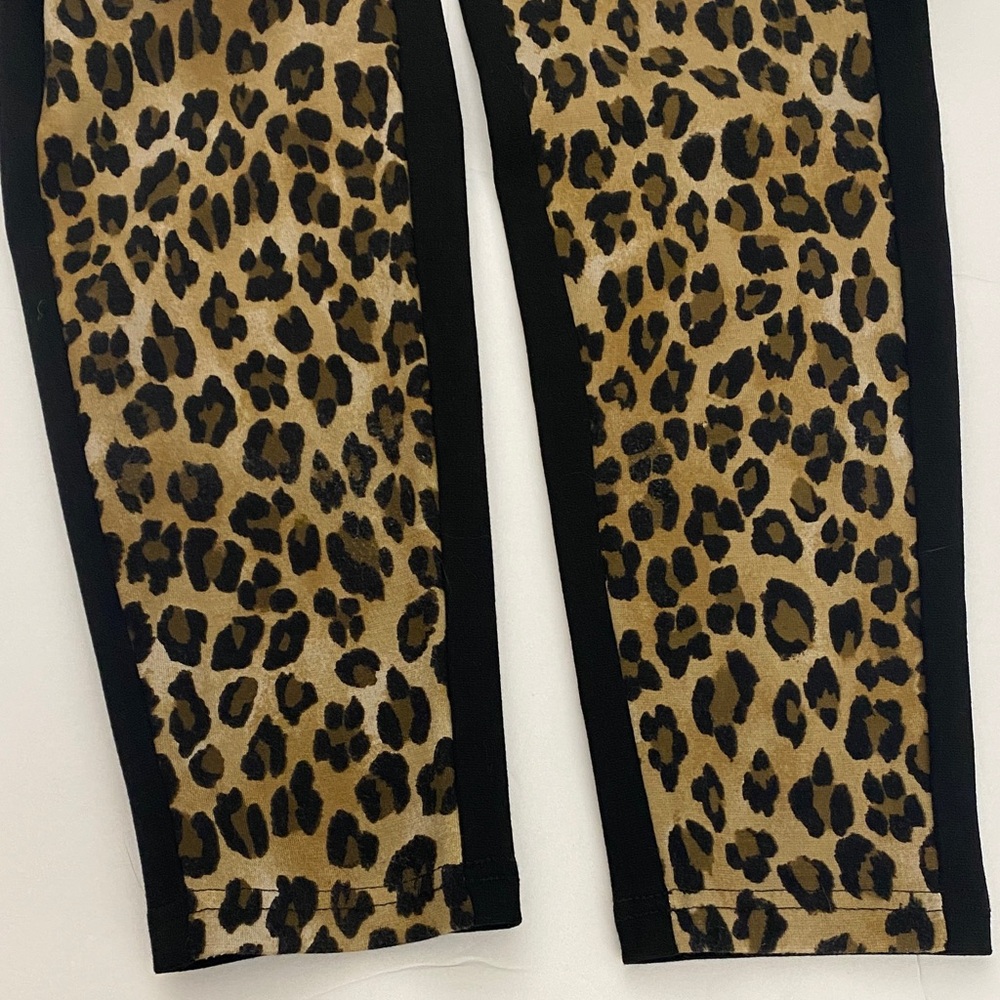 Chico's Ponté two-toned Animal Print and Black Pants Size 1 - Picture 7 of 10